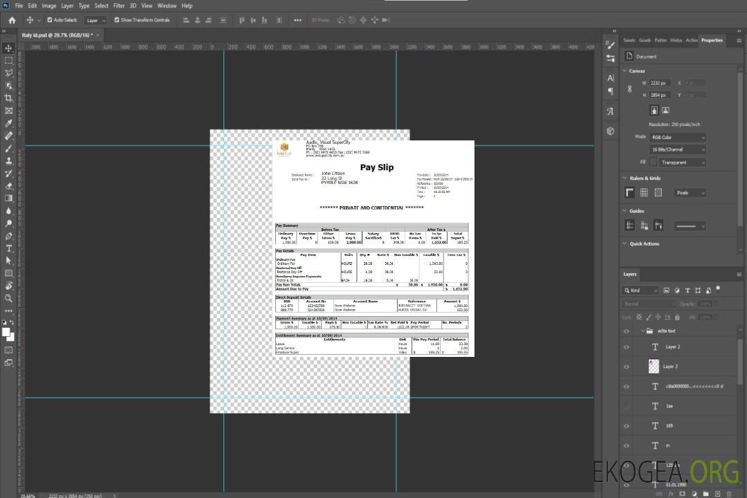 AUSTRALIA AUDIO Fiche de paie visuelle SuperCity aux formats Word et PDF template AUSTRALIA AUDIO Fiche de paie visuelle SuperCity aux formats Word et PDF template